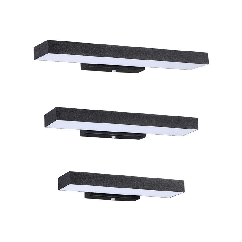 Modern Minimalist Rectangular Flat LED Sensor Outdoor Waterproof Wall Sconce Lamp
