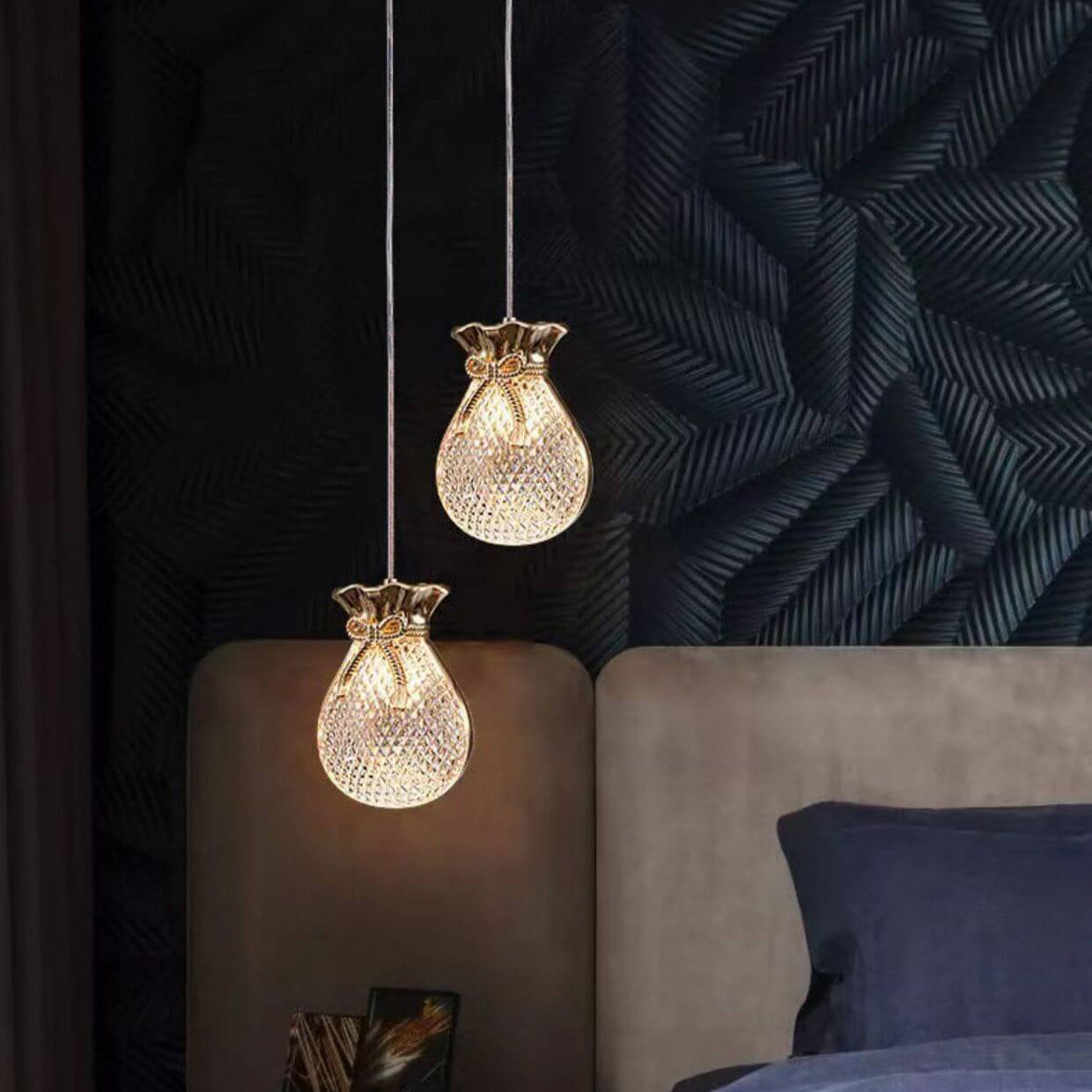 Contemporary Creative Iron Acrylic Arc 1-Light Pendant Light For Living Room