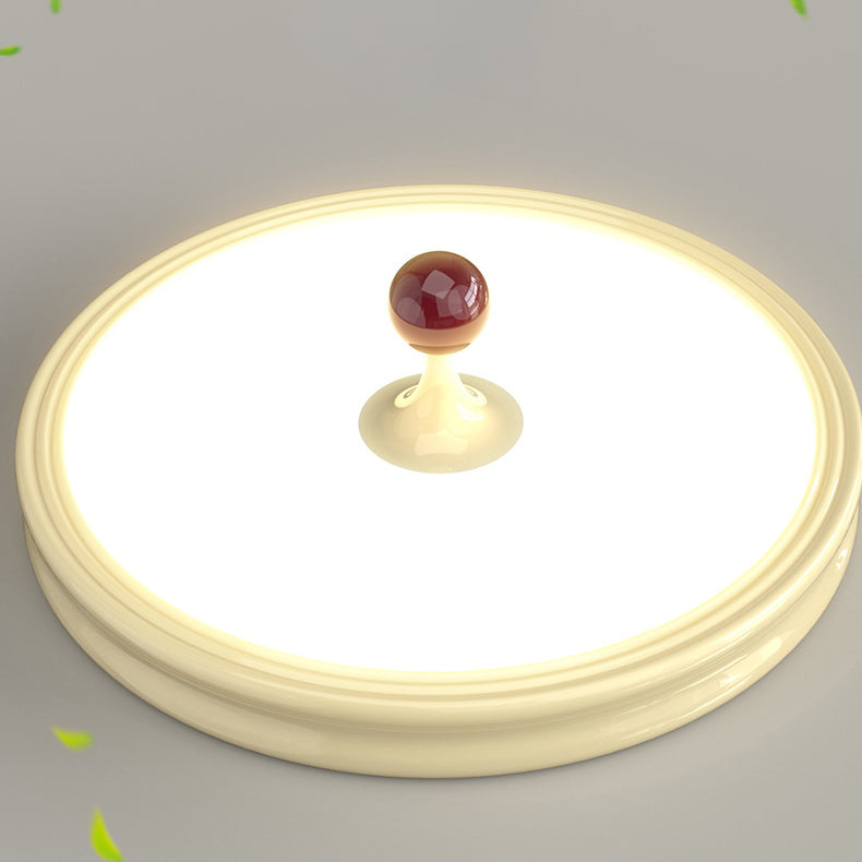 مصباح سقف LED دائري حديث بسيط من الحديد الأكريليك مثبت على السقف لغرفة المعيشة