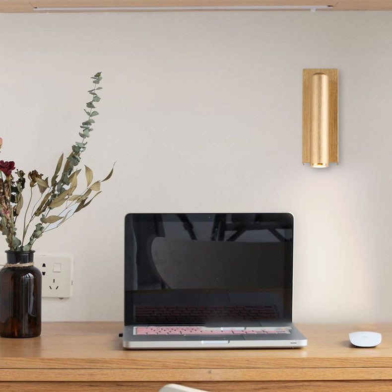 مصباح حائط LED دوار من الألومنيوم بتصميم عصري بسيط