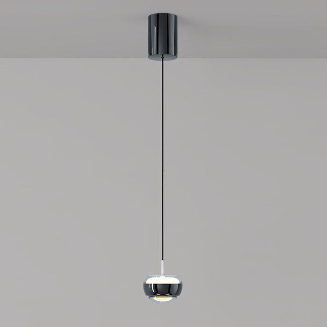 Modern Simplicity Iron Aluminum Semicircle LED Pendant Light For Living Room