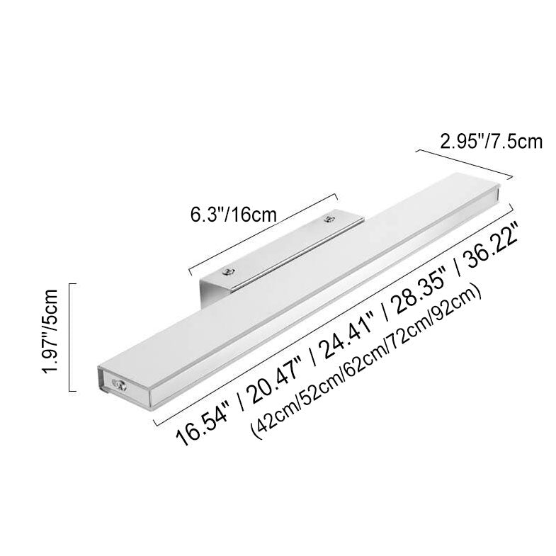 مصباح حائط LED مضاد للضباب بتصميم عمودي مستطيل عصري وبسيط
