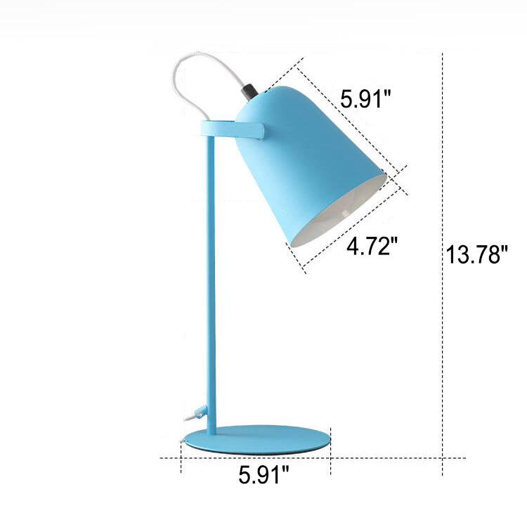 Nordic Macaroon Column Shade 1-Light Table Lamp