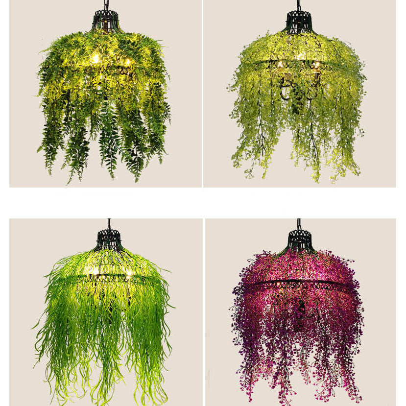 Creative Plant Vine Decorative 3-Light Chandelier