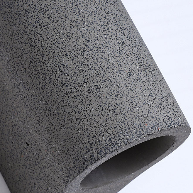 مصباح حائطي صناعي عتيق بعمود دائري من تيرازو مزود بإضاءة واحدة