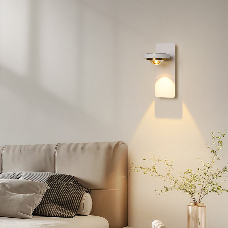 مصباح حائط LED دائري هندسي بسيط من الألومنيوم بتصميم نورديك