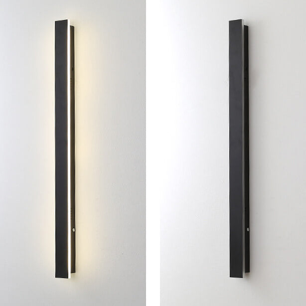 Retro Outdoor Rectangular Strip Waterproof LED Wall Sconce Lamp