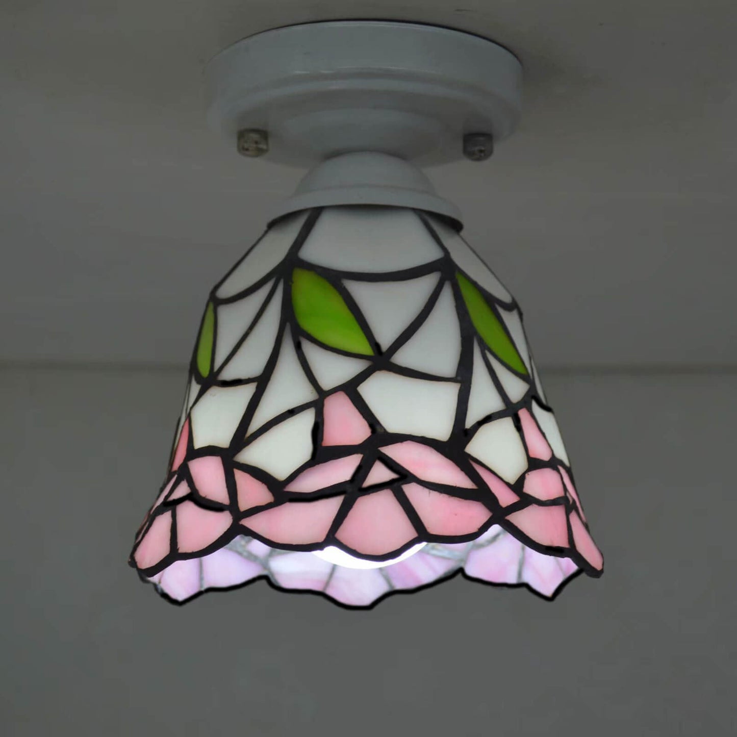 Traditional European Tiffany 1-Light Wall Sconce Lamp For Bedroom