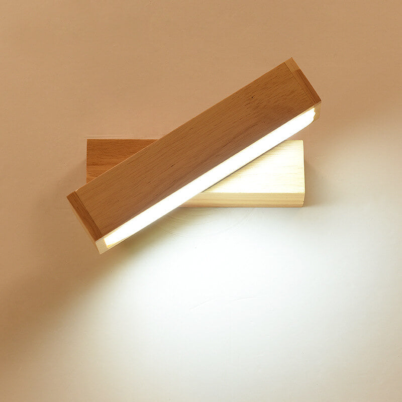 木製1灯回転式LEDウォールスコンスランプ