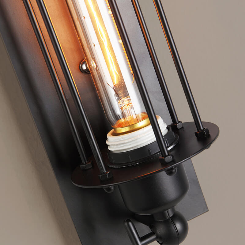 Industrial Style 1-Light Long Pencil Bulb LED Wall Sconce Lamp