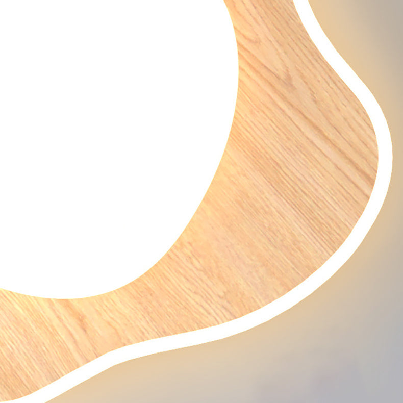 مصباح سقف LED دائري غير منتظم بتصميم عصري بسيط من الأكريليك والحديد لغرفة النوم