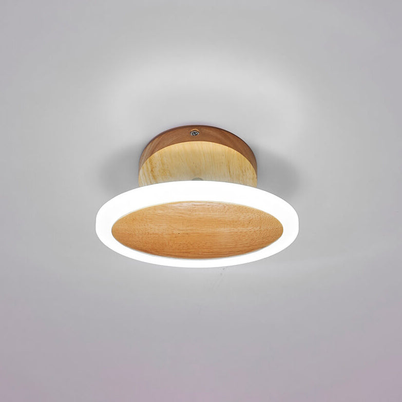 مصباح سقف LED بيضاوي الشكل بتصميم عصري بسيط مع قاعدة شبه مستوية