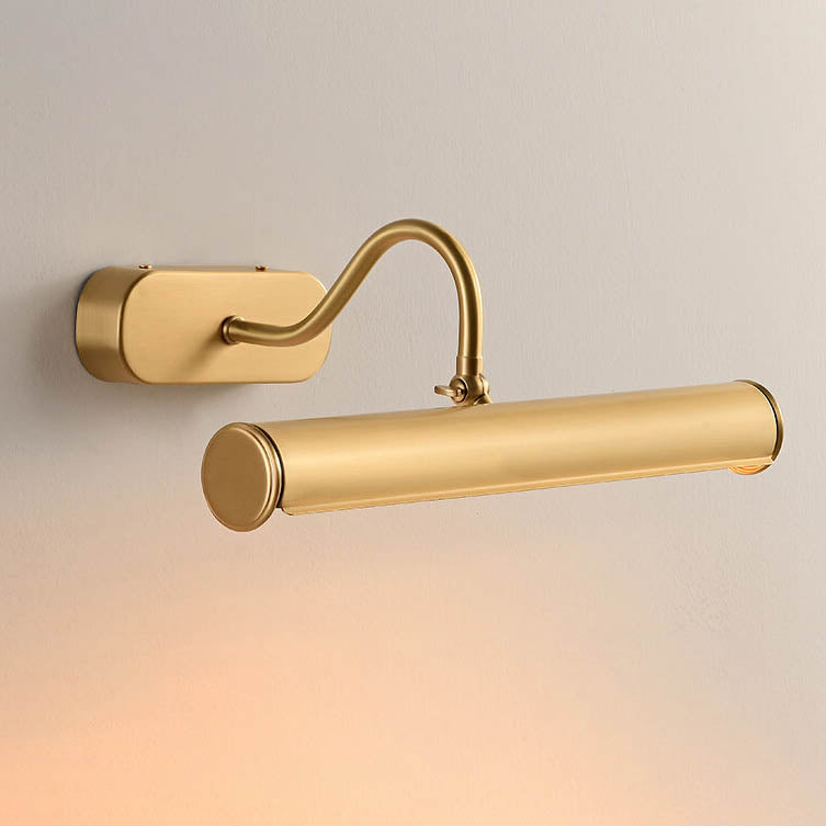 Nordic Modern Minimalist Cylindrical All-Copper 2 Light Vanity Light Wall Sconce Lamp