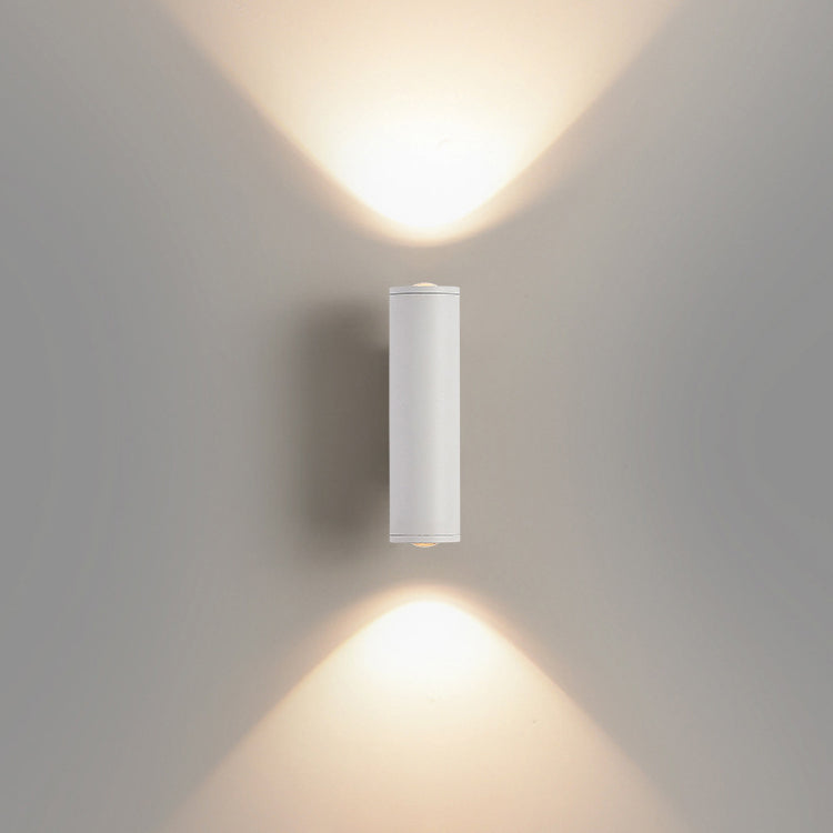 مصباح حائط LED أسطواني من الحديد والألومنيوم بتصميم عصري بسيط لغرفة النوم