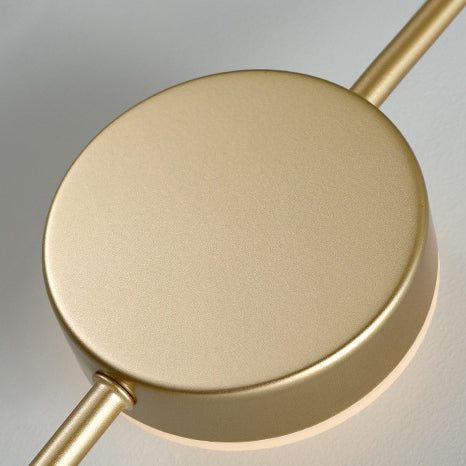 مصباح حائط LED معدني هندسي دائري معاصر من الأكريليك للممر