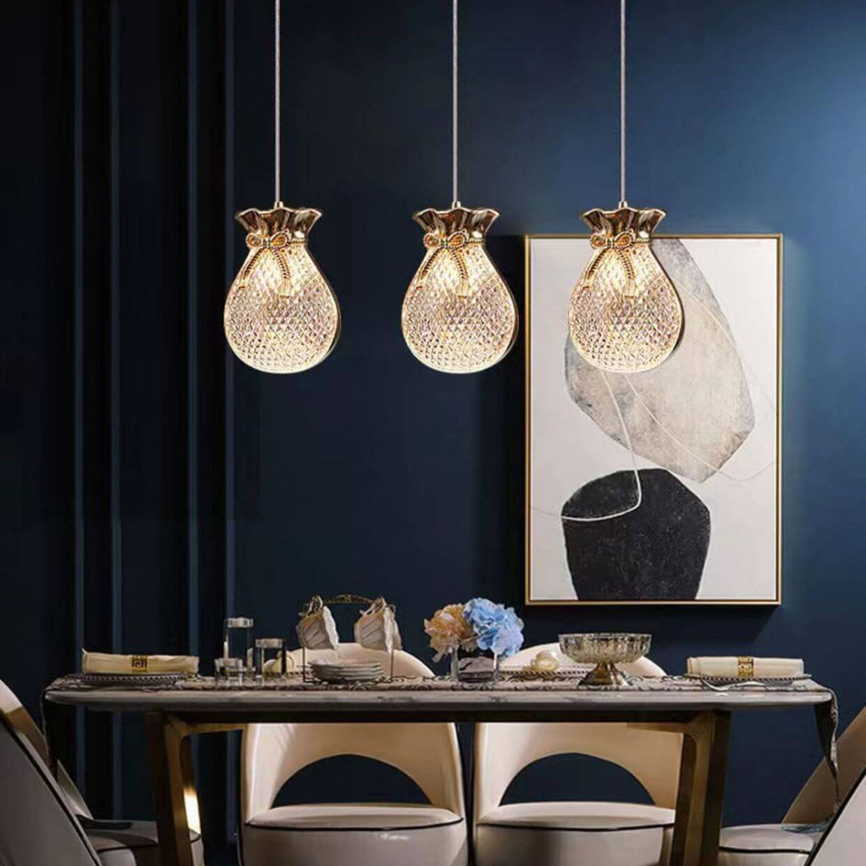 Contemporary Creative Iron Acrylic Arc 1-Light Pendant Light For Living Room