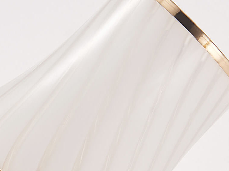 European Simple Glass Lampshade Zipper Switch 1/2-Light Wall Sconce Lamp