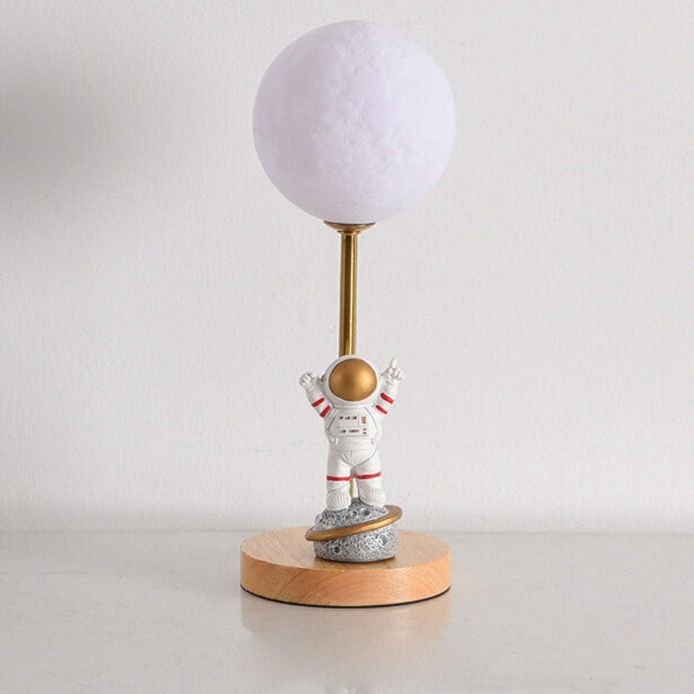 Nordic Creative 3D Printed Moon 1-Light Decorative Table Lamp