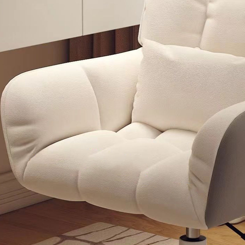 Modern Minimalist Rectangular Velvet Leather Vanity Stool Rotatable Sliding Backrest For Bedroom