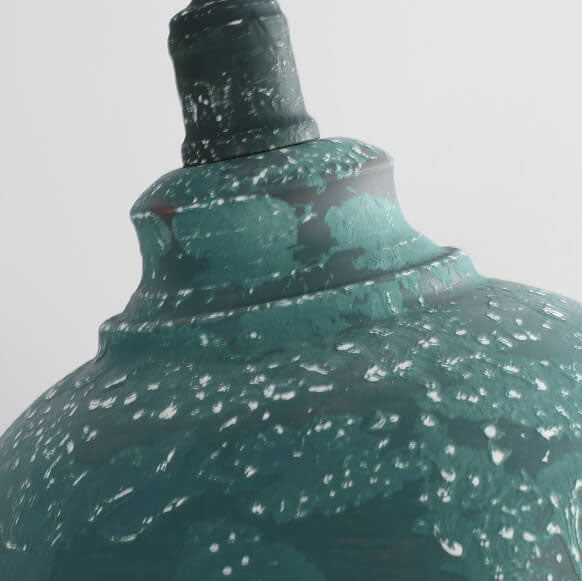 Industrial Vintage Rust 1-Light Dome Pendant Light