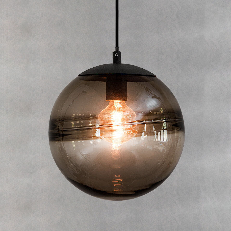Modern Minimalist Color Glass Orb 1-Light Pendant Light