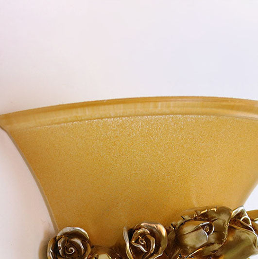 European Creative Bouquet Shape Resin Glass 1-Light Wall Sconce Lamp
