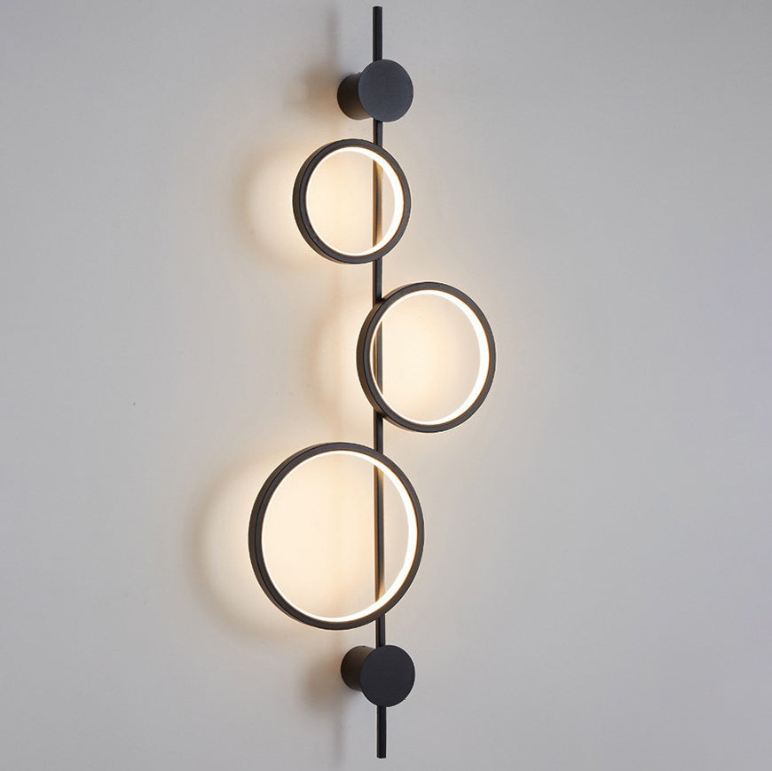 مصباح حائط LED من السيليكون متعدد الدوائر بتصميم عصري بسيط لغرفة المعيشة