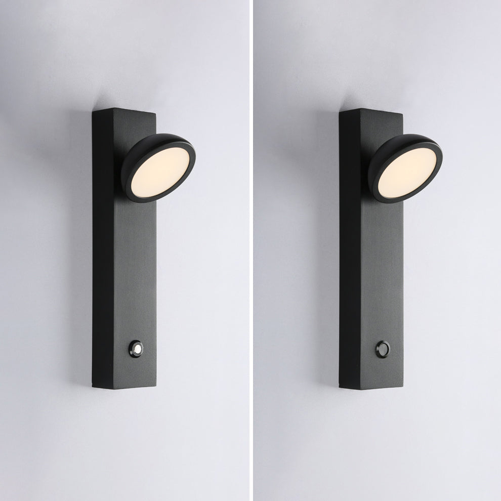 Modern Simplicity Aluminum Iron Acrylic Strip Cubic Round LED Wall Sconce Lamp For Bedside
