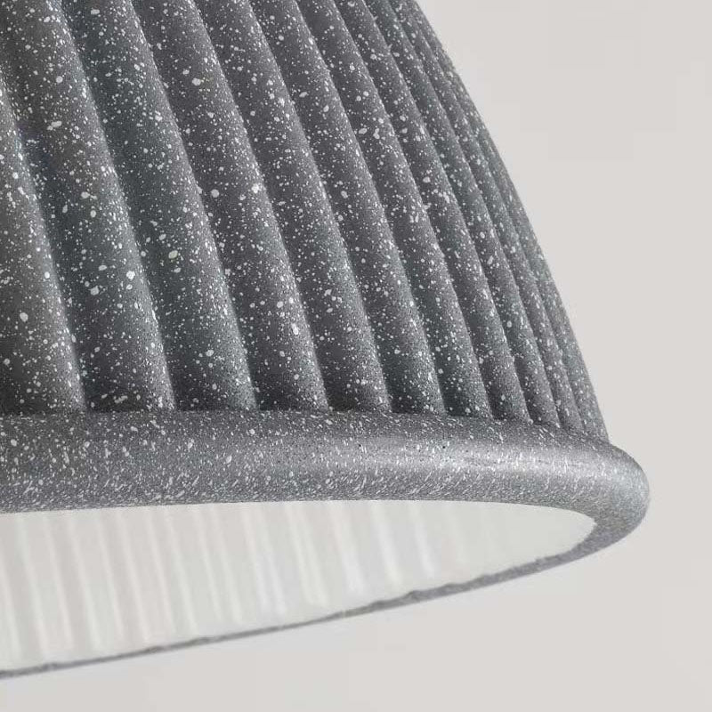 Contemporary Scandinavian Resin Half Circle Stripe Design 1-Light Pendant Light For Dining Room