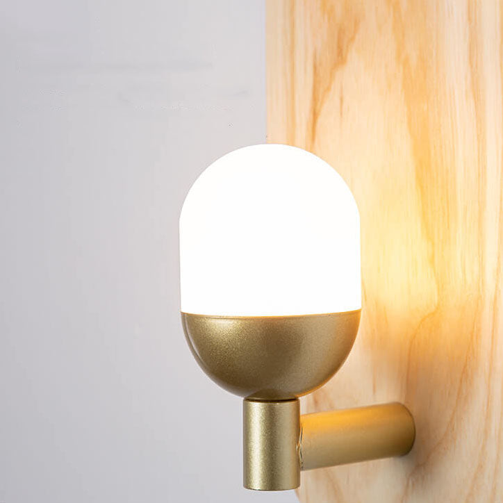 Modern Acrylic Lamp Shade Log Brand 1-Light Wall Sconce Lamp