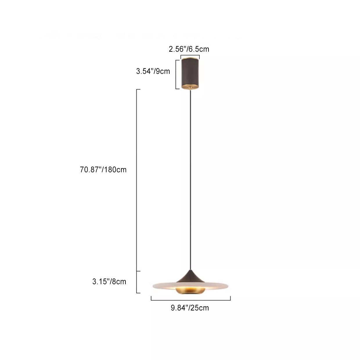 Modern Minimalist Round Marble Aluminum Iron LED Pendant Light For Living Room