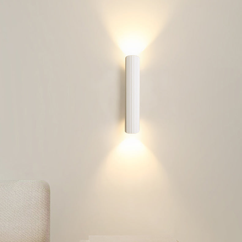 Modern Simplicity Iron Aluminum Roman Column Strip LED Wall Sconce Lamp For Bedside