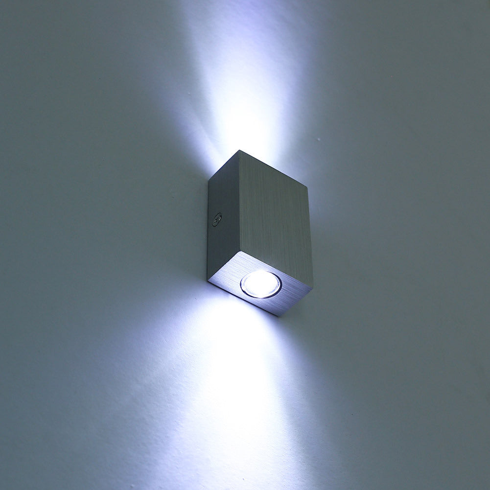 Modern Simplicity Waterproof Aluminum Cubic LED Wall Sconce Lamp For Outdoor Patio