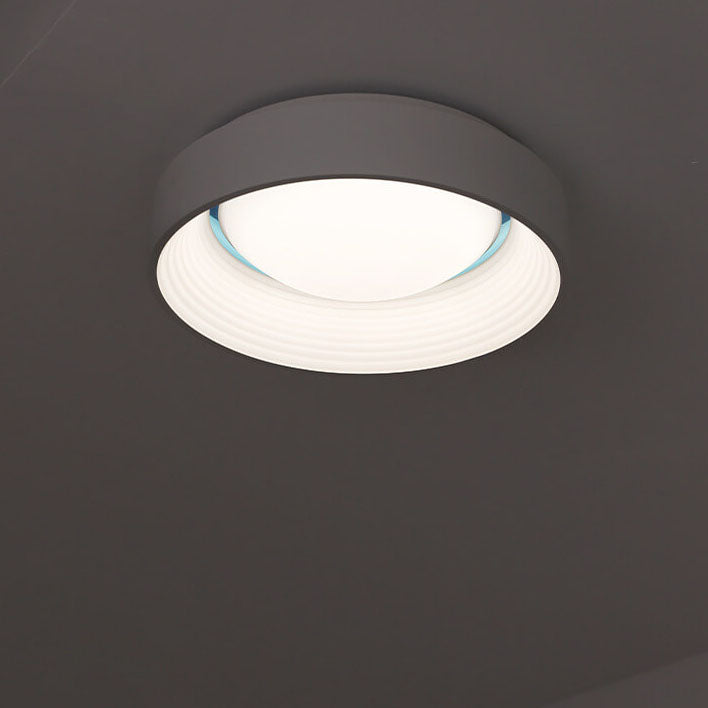 Nordic Minimalist Iron Acrylic Concave-Convex Circle LED Flush Mount Ceiling Light
