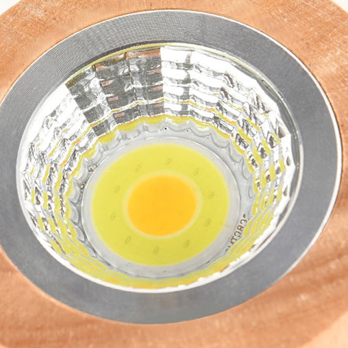 مصباح حائط LED أسطواني من خشب المطاط الياباني التقليدي لغرفة النوم