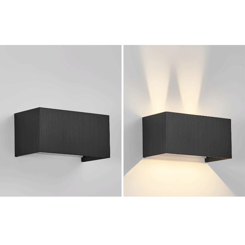 Nordic Minimalist Aluminum Square Flat Adjustable Beam LED Reading Wall Sconce Lamp