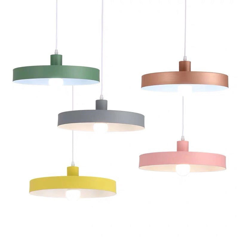 Modern Nordic Macaron Color 1-Light Pendant Light