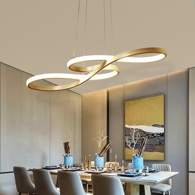 ثريات LED حديثة مزدوجة الجوانب مزودة بإضاءة واحدة