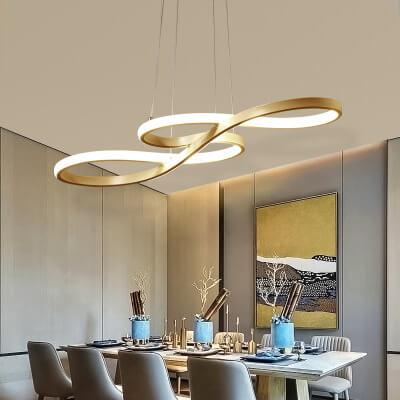 ثريات LED حديثة مزدوجة الجوانب مزودة بإضاءة واحدة