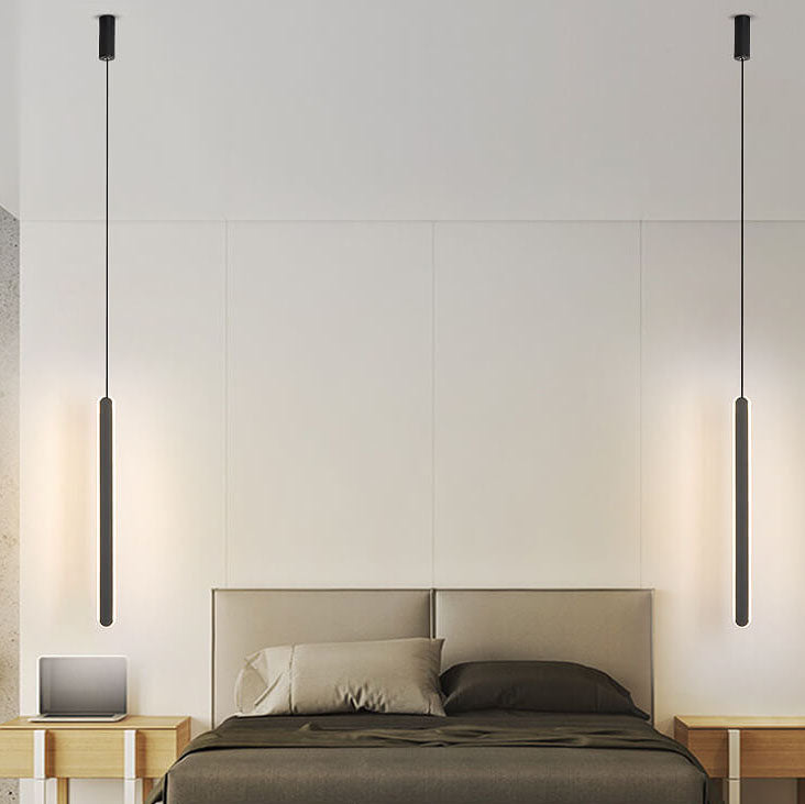 مصباح LED معلق حديث وبسيط مزود بخط واحد