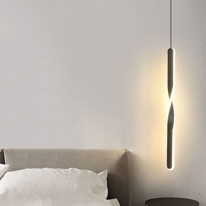 مصباح LED معلق حديث وبسيط مزود بخط واحد