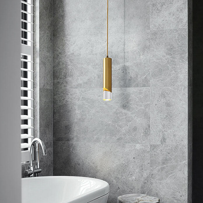 مصباح LED بسيط ذو أسطوانة طويلة ومصباح واحد