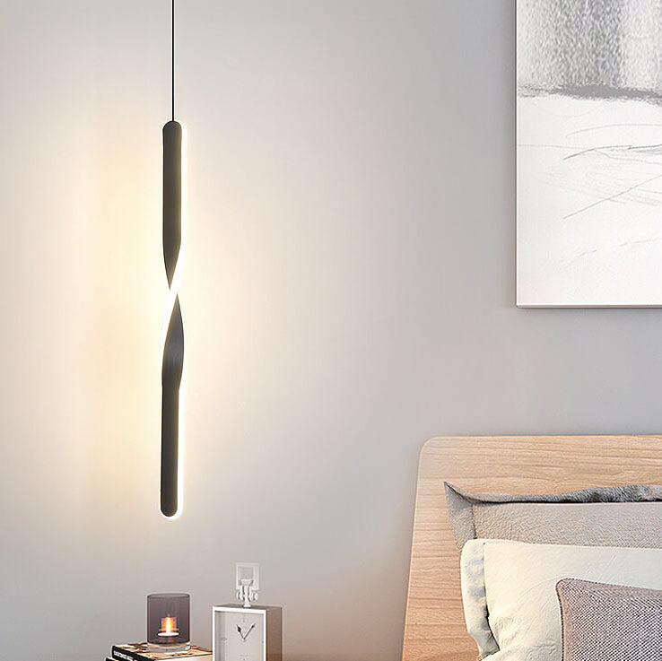 مصباح LED معلق حديث وبسيط مزود بخط واحد