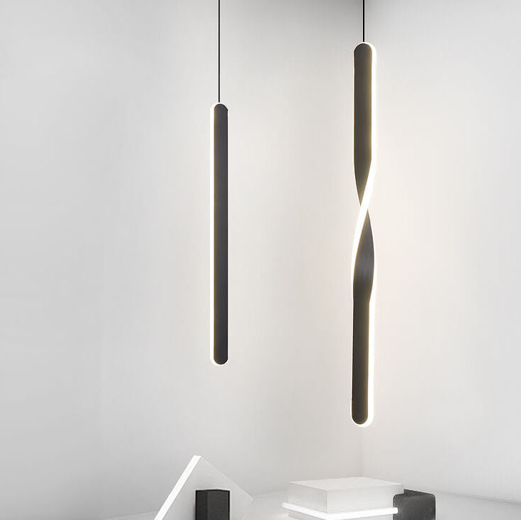 مصباح LED معلق حديث وبسيط مزود بخط واحد