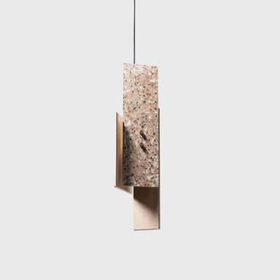 Nordic Colorful Cement Geometric 1-Light LED Pendant Light
