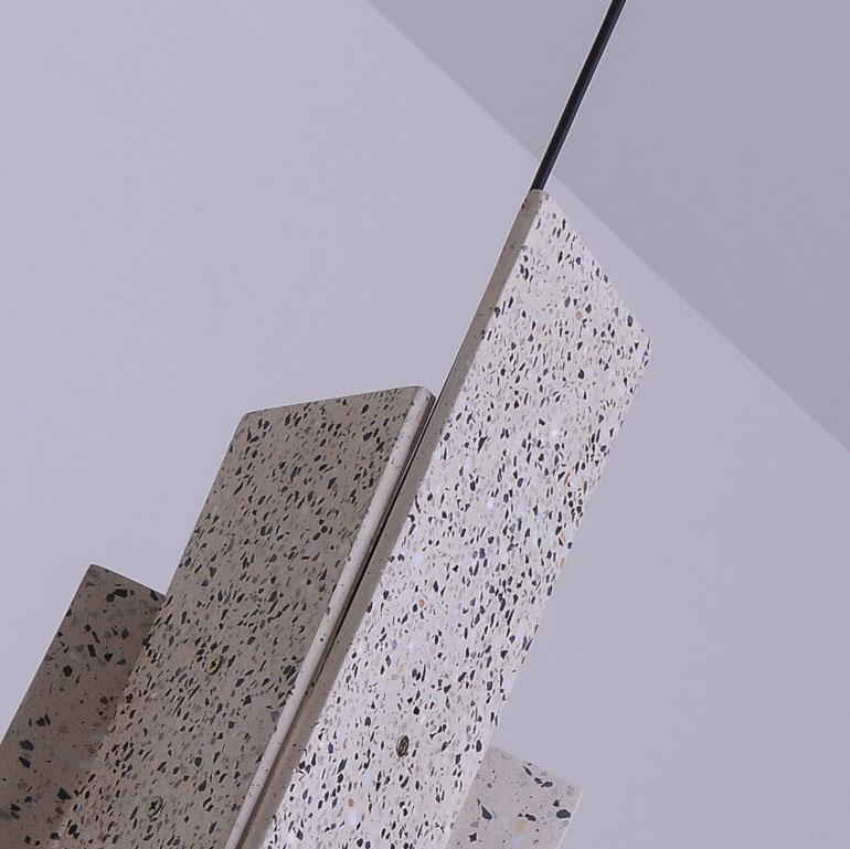 Nordic Colorful Cement Geometric 1-Light LED Pendant Light