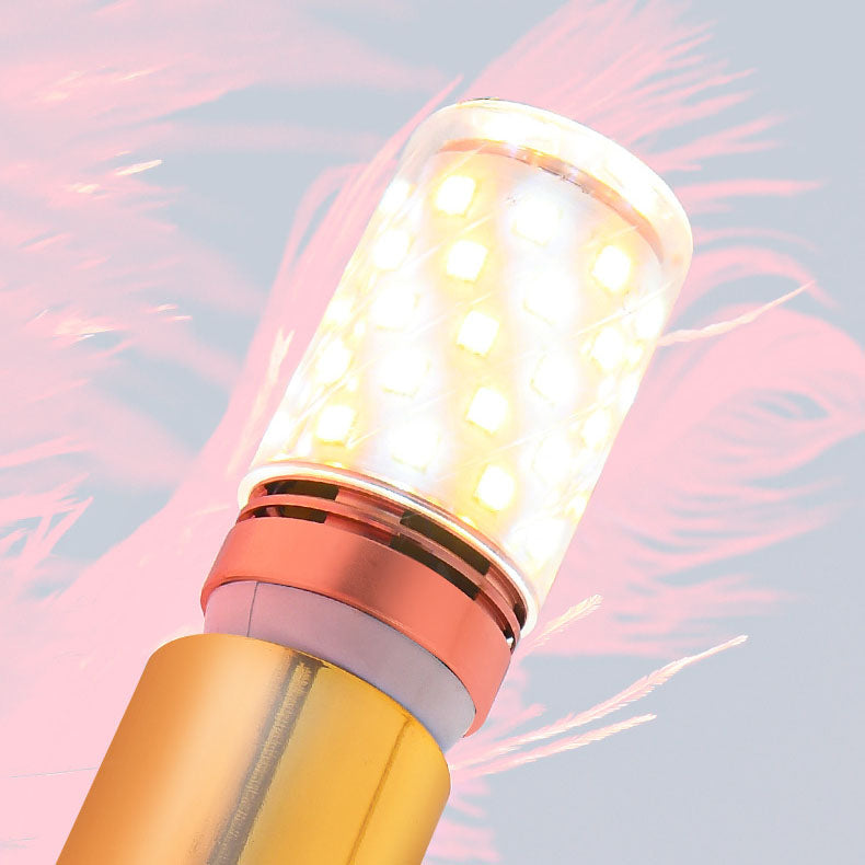 مصباح حائطي بسيط من نورديك، مصنوع من ورق الريش الذهبي، مزود بضوء واحد