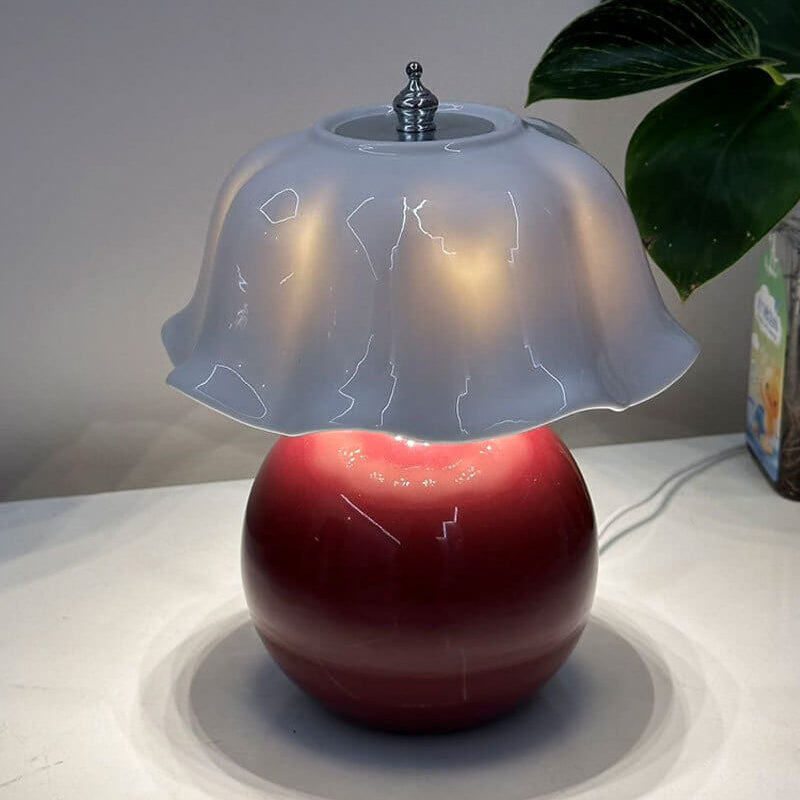 Modern Minimalist Decorative Floral Ceramic LED Table Lamp