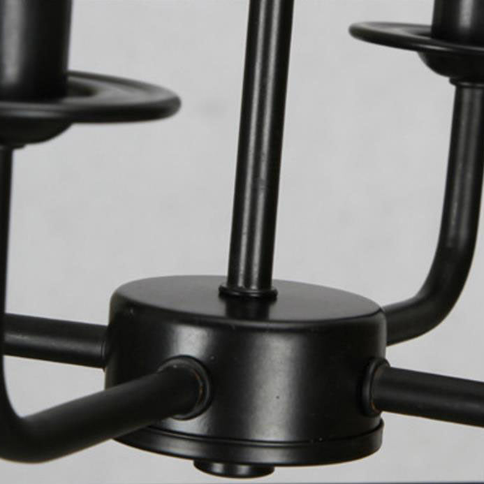 インダストリアル ヴィンテージ ガラス キャンドル スクエア ケージ 4灯シャンデリア