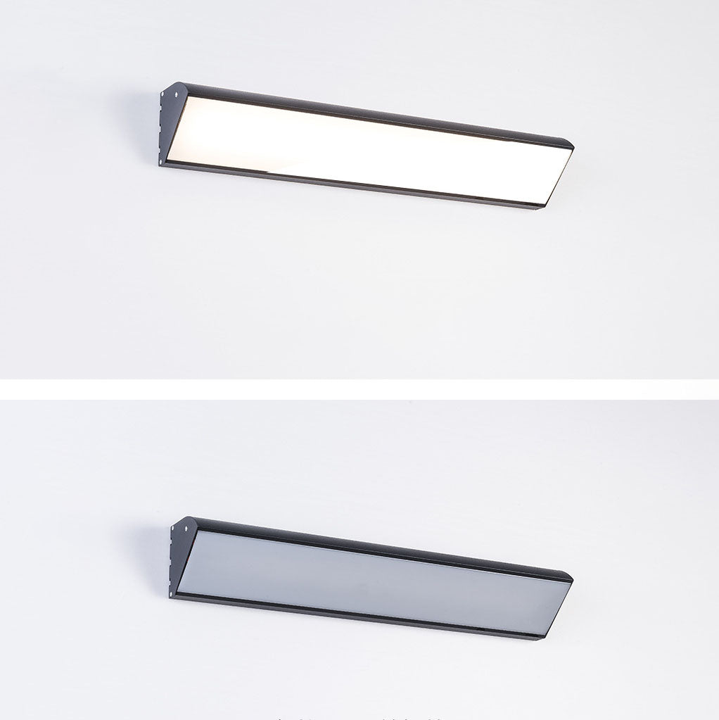 Contemporary Industrial Waterproof Aluminum Rectangular Frame Acrylic LED Wall Sconce Lamp For Outdoor Patio